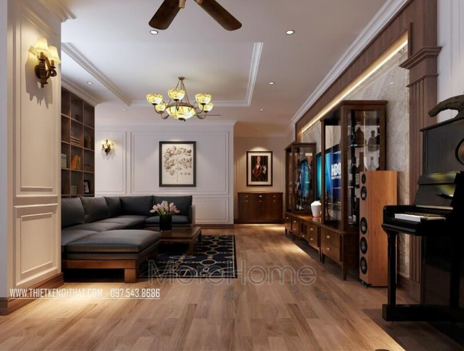 Xu hướng thiết kế phòng khách hiện đại với nội thất đơn giản, nhẹ nhàng những không kém phần sang trọng