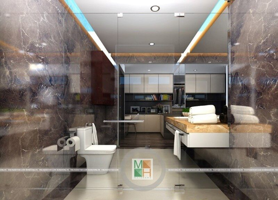 Chiêm ngưỡng các mẫu thiết kế phòng tắm chung cư hiện đại, tiện nghi