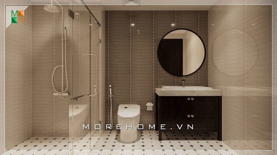 Mẫu thiết kế phòng tắm chung cư được chuộng tại Hà Nội